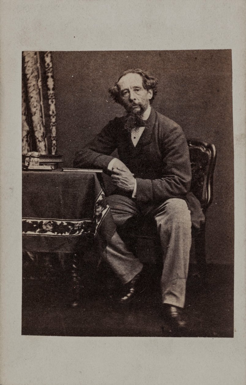 Portret Karola Dickensa 1812-1870, lata 60. XIX wieku. autorstwa Unbekannt