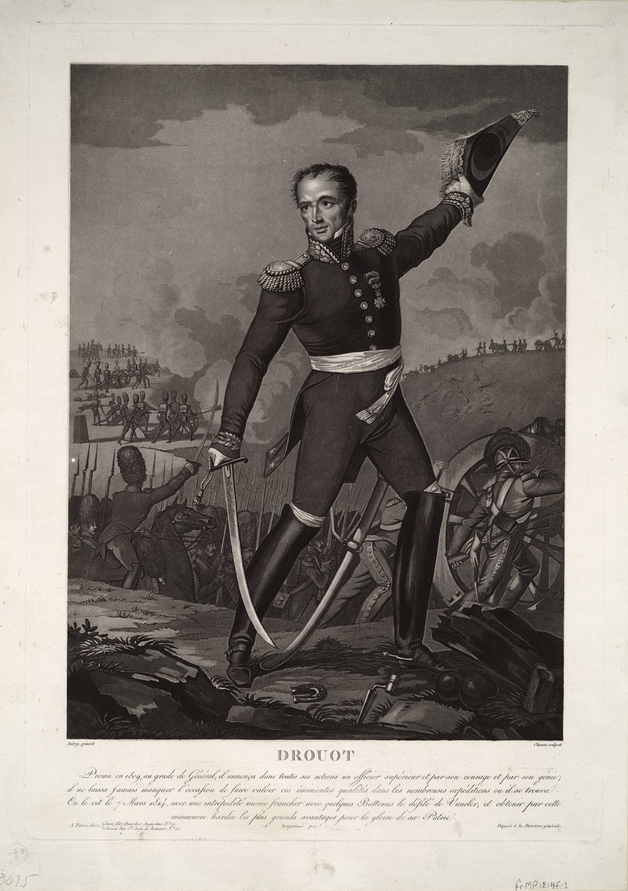Portret generała hrabiego Antoine Drouota 1774-1847, ok. 1825 autorstwa Unbekannt