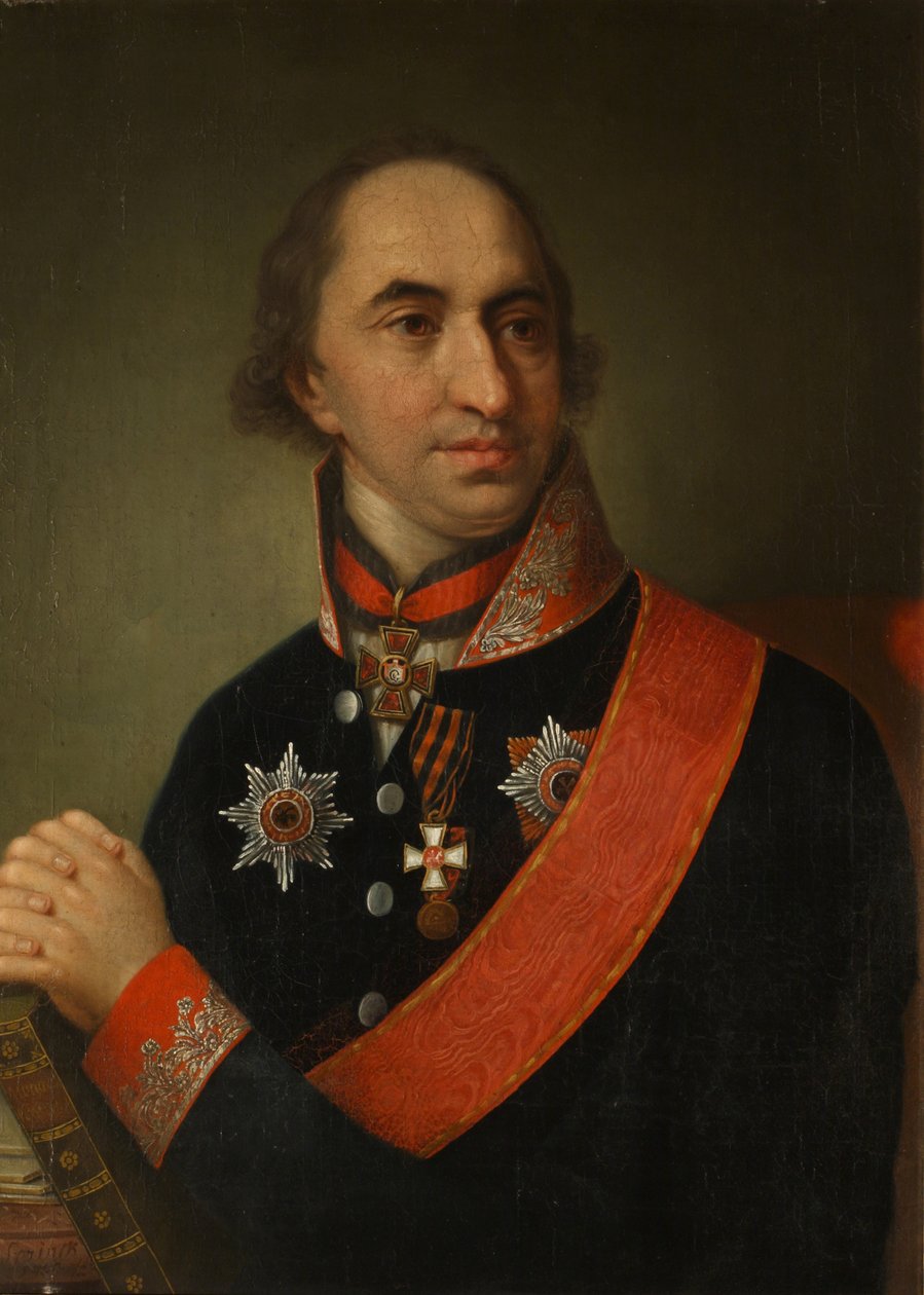 Portret hrabiego Aleksandra Siemionowicza Chwostowa 1753-1820, 1809 autorstwa Unbekannt