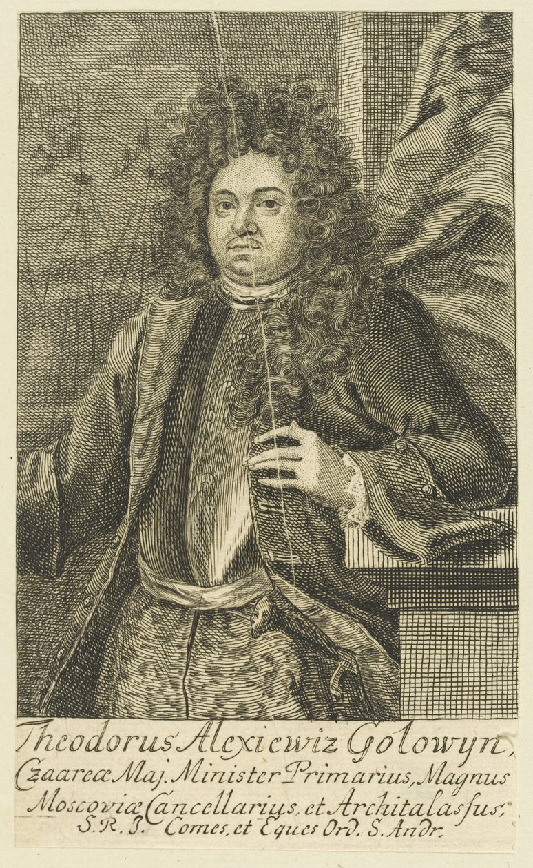 Portret hrabiego Fiodora Aleksiejewicza Golovina 1650-1706, 1706. autorstwa Unbekannt