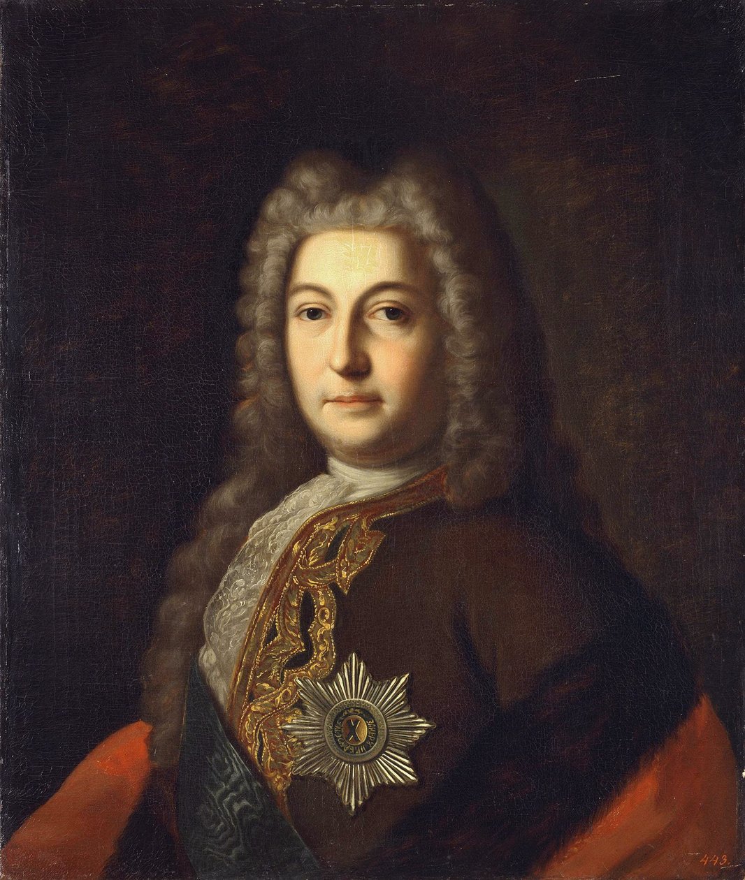 Portret hrabiego Heinricha Johanna Friedricha Andrei Ostermanna 1687-1747, koniec XVIII wieku autorstwa Unbekannt