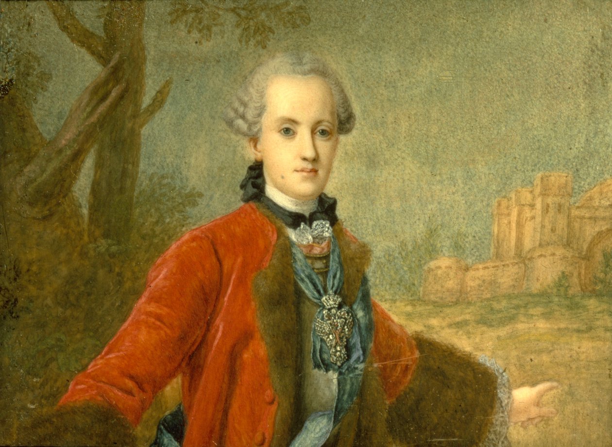 Portret hrabiego Cyryla Razumowskiego 1728-1803, ostatniego hetmana Ukrainy, połowa XVIII w. autorstwa Unbekannt