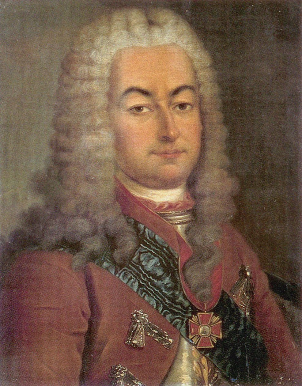 Portret hrabiego Siemiona Andriejewicza Saltykowa 1672-1742, XVIII wiek autorstwa Unbekannt