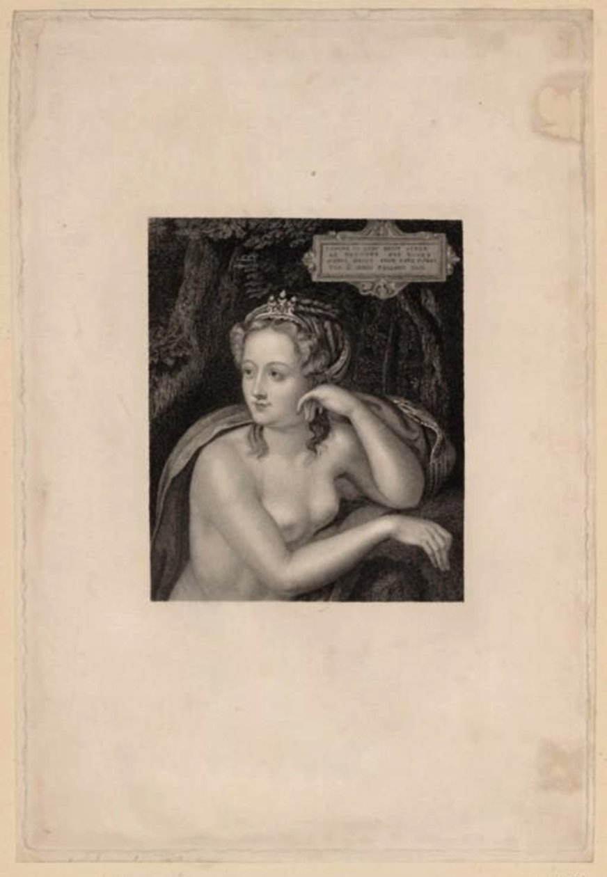 Portret Diany de Poitiers 1499-1566, połowa XVI wieku. autorstwa Unbekannt