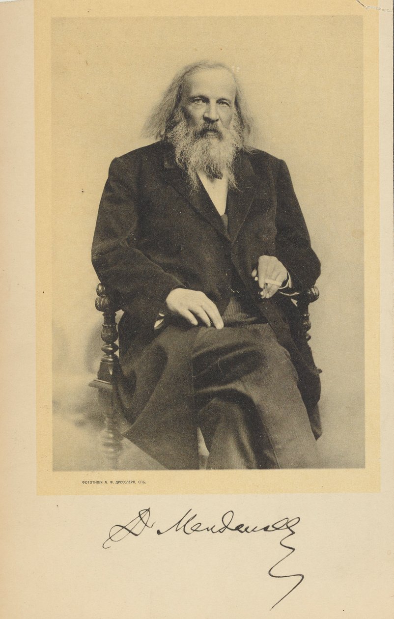 Portret Dymitra Mendelejewa, ok. 1930 r. 1900. autorstwa Unbekannt