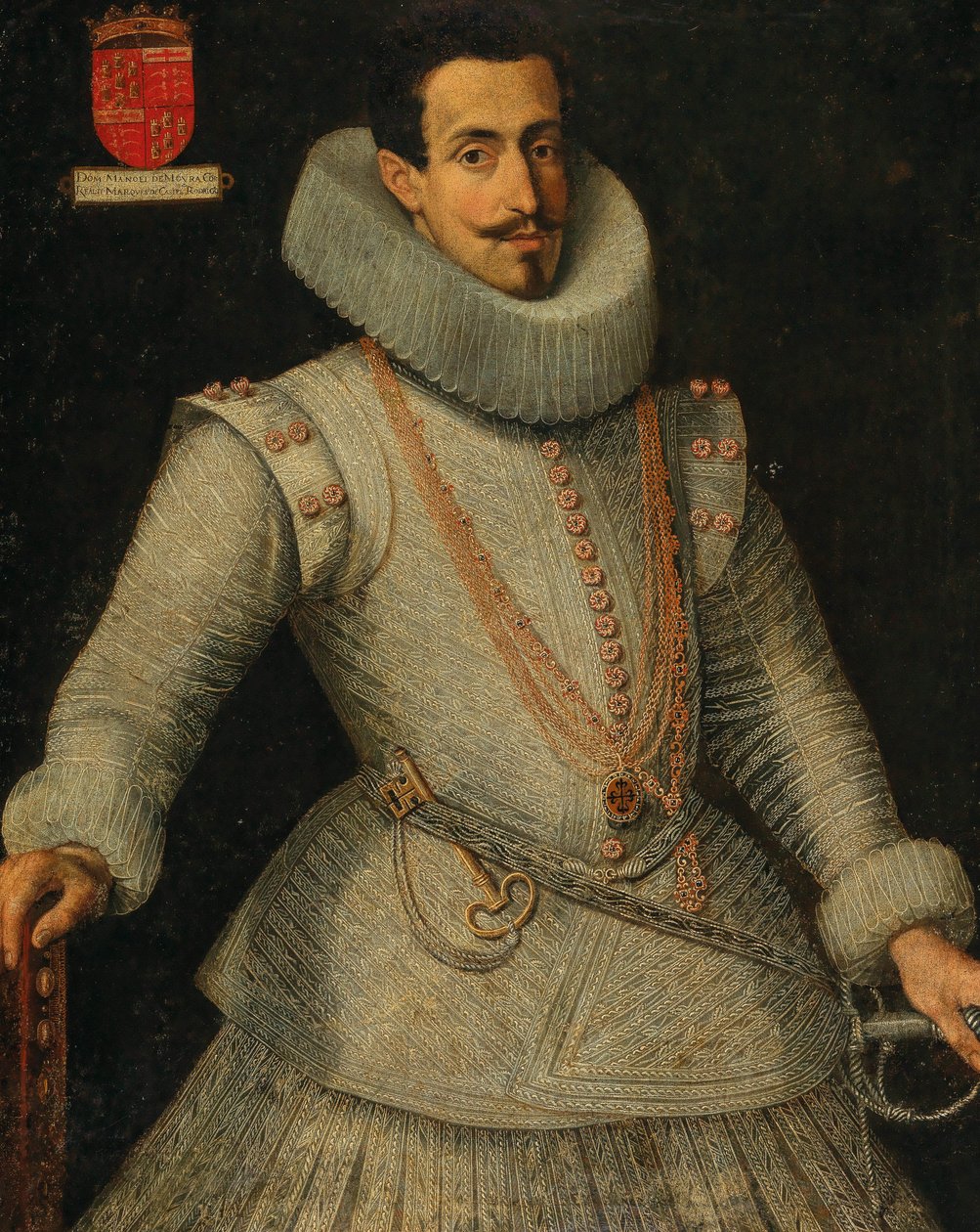 Portret Dom Manuela de Moura Corte-Real, 2. markiza Castel Rodrigo 1590-1651. autorstwa Unbekannt