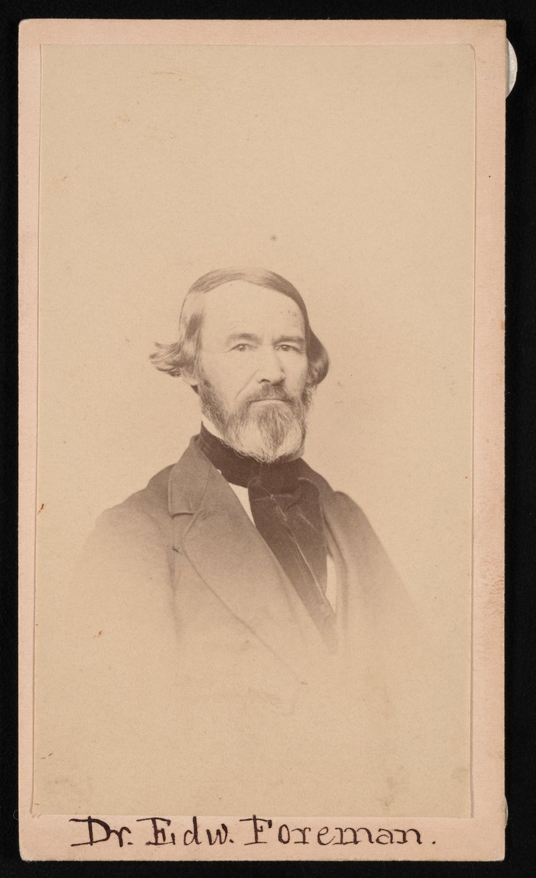 Portret dr Edwarda R. Foremana 1808-1885, przed 1876 r. autorstwa Unbekannt