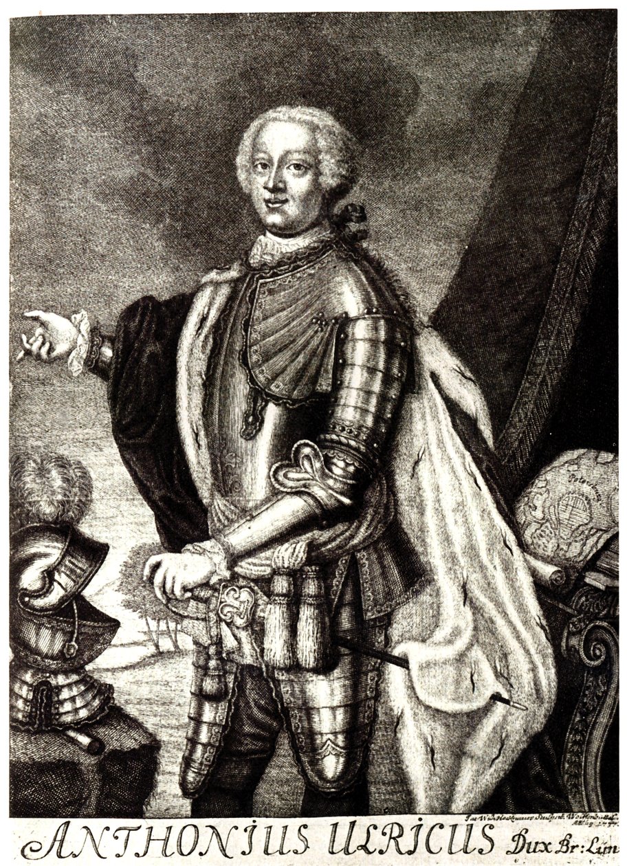 Portret księcia Antoniego Ulryka z Brunszwiku 1714-1774 autorstwa Unbekannt