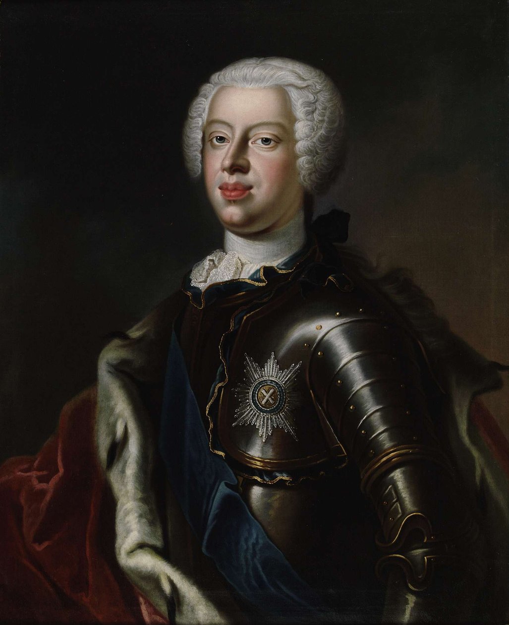 Portret księcia Antoniego Ulryka z Brunszwiku 1714-1774, c. 1740 autorstwa Unbekannt