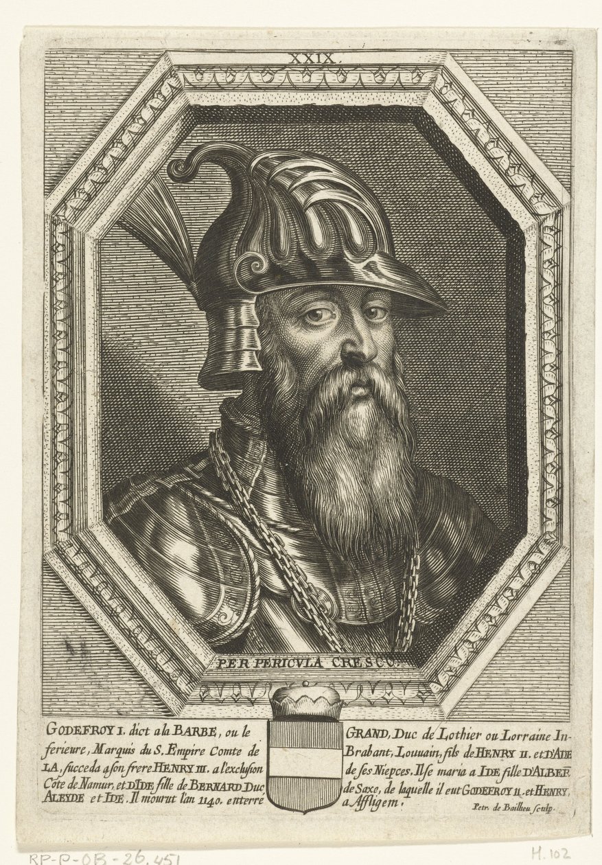 Portret księcia Godfreya I Leuven autorstwa Unbekannt