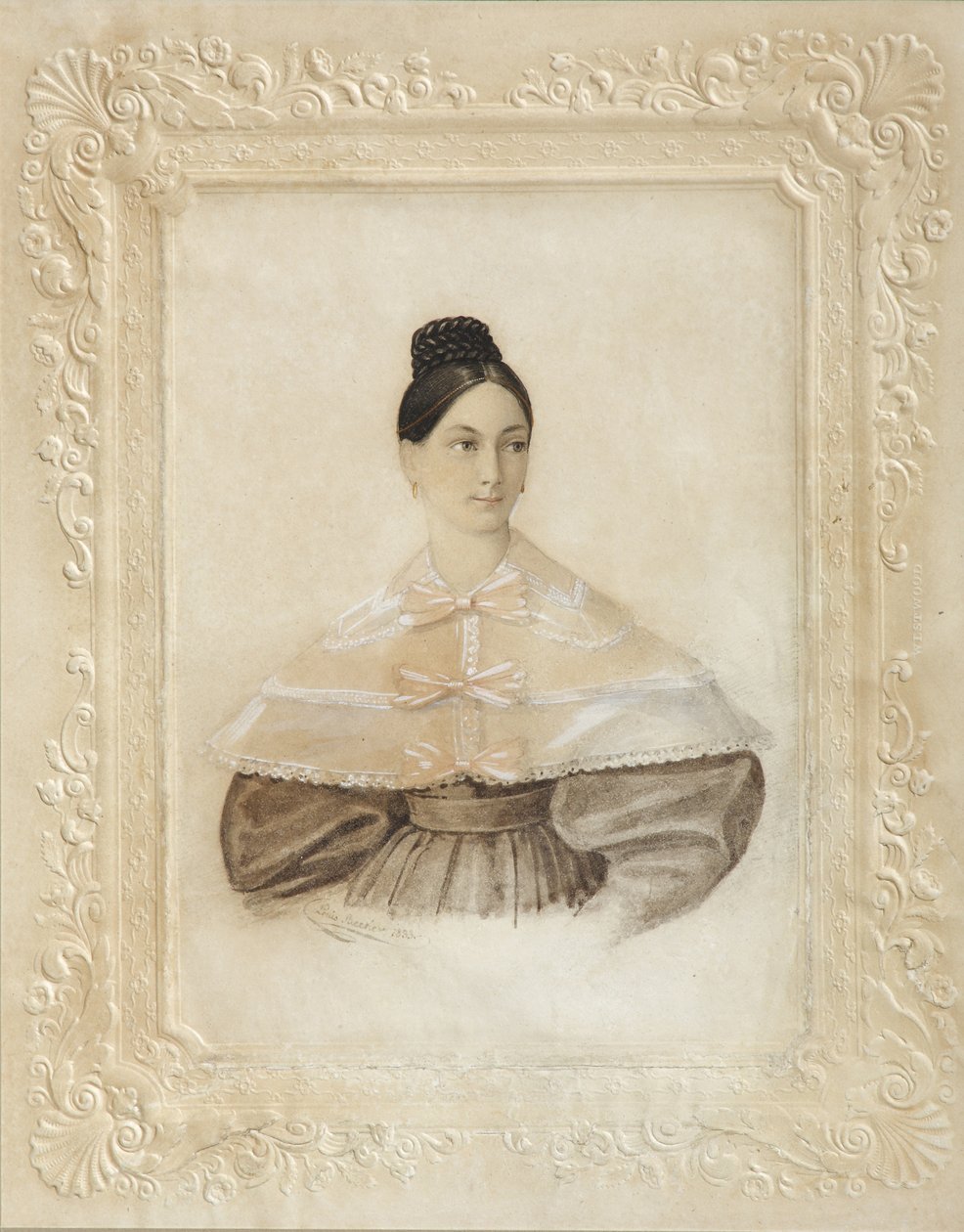 Portret Ekateriny Aleksandrowny Sverbeeva, z domu Princess Shcherbatova, 1833 autorstwa Unbekannt