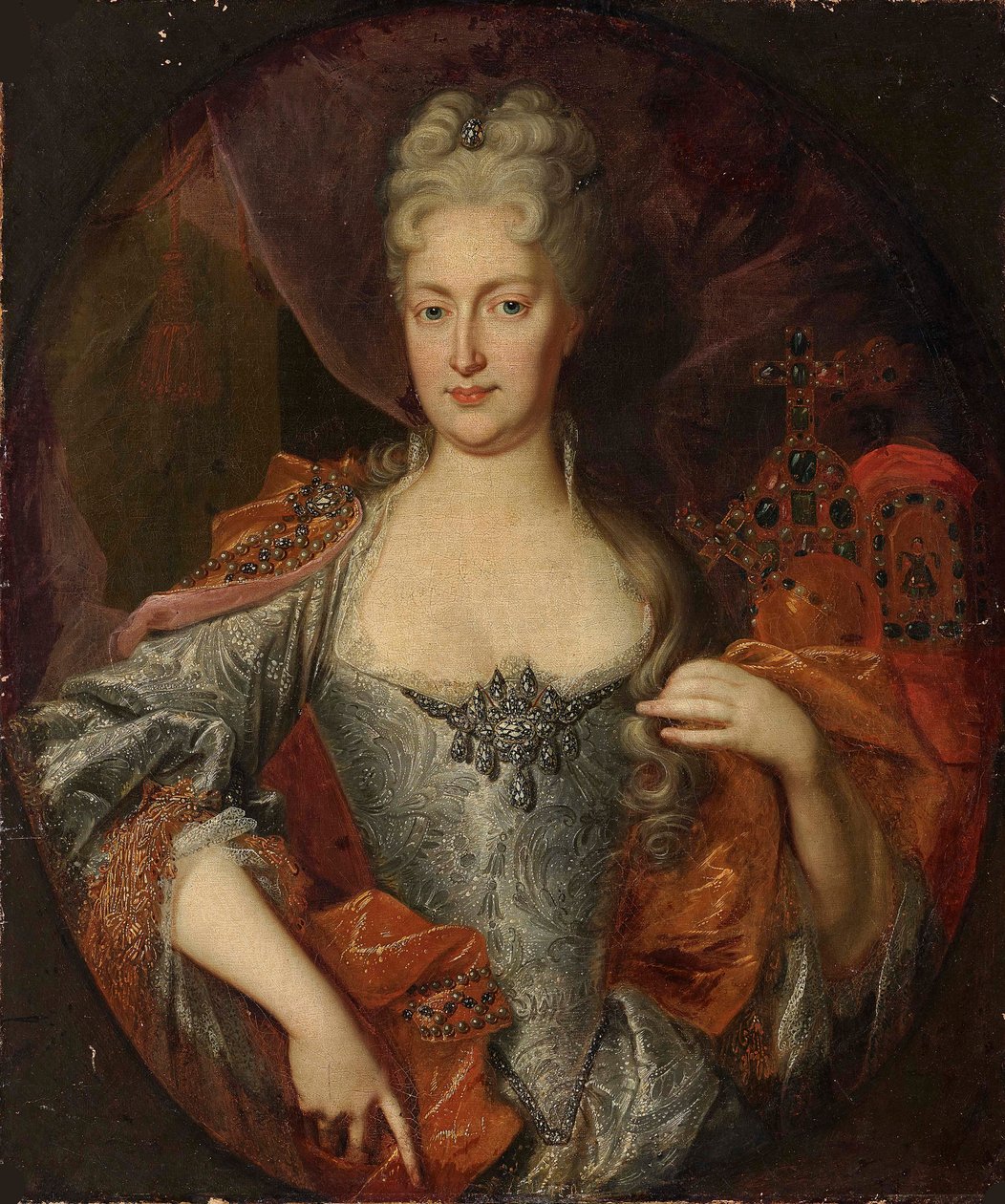 Portret Elżbiety Christine z Brunszwiku-Wolfenbüttel 1691-1750, Święty Rzymianin..., ok. 1720. autorstwa Unbekannt