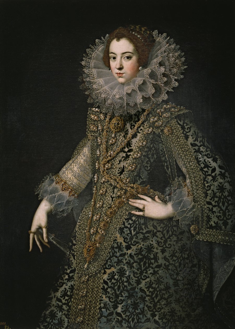 Portret Elżbiety Francuskiej 1602-1644, królowej Hiszpanii, ok. 1930 r. 1620 autorstwa Unbekannt