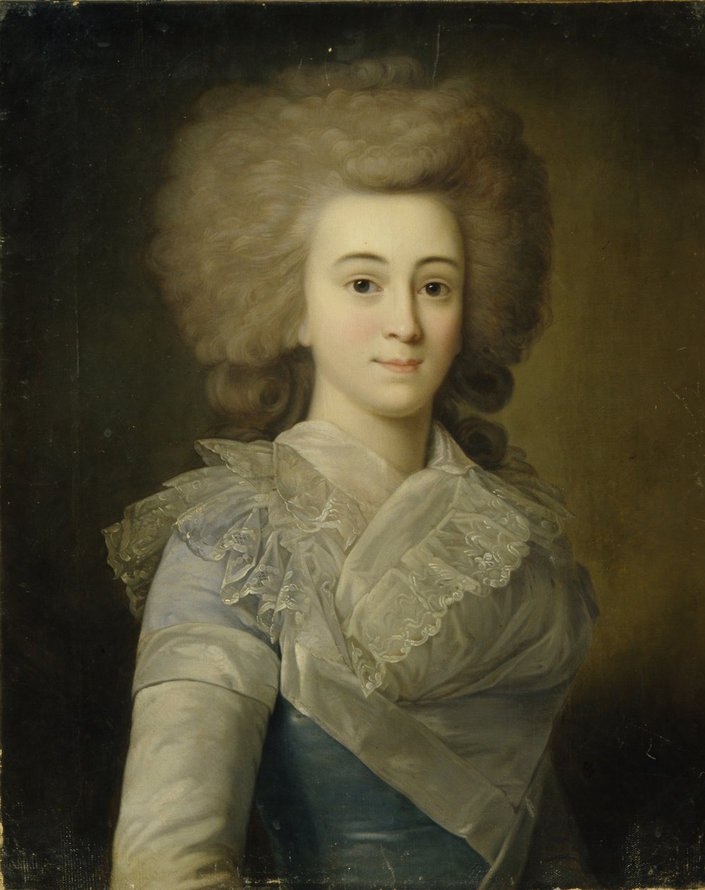 Portret Elisavety Aleksandrowny Stroganowej 1745-1831, 1770p autorstwa Unbekannt