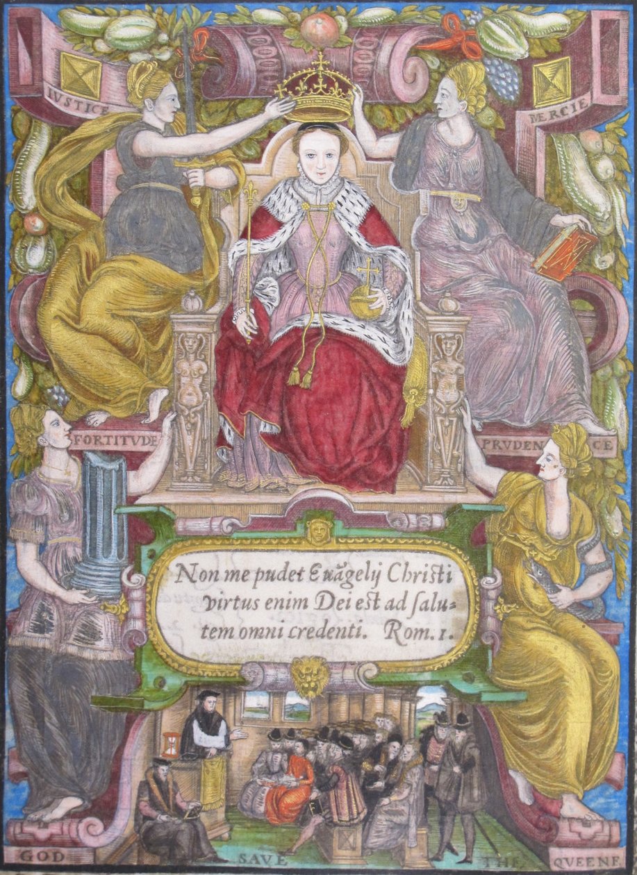 Portret Elżbiety I w koronie, 1572 autorstwa Unbekannt