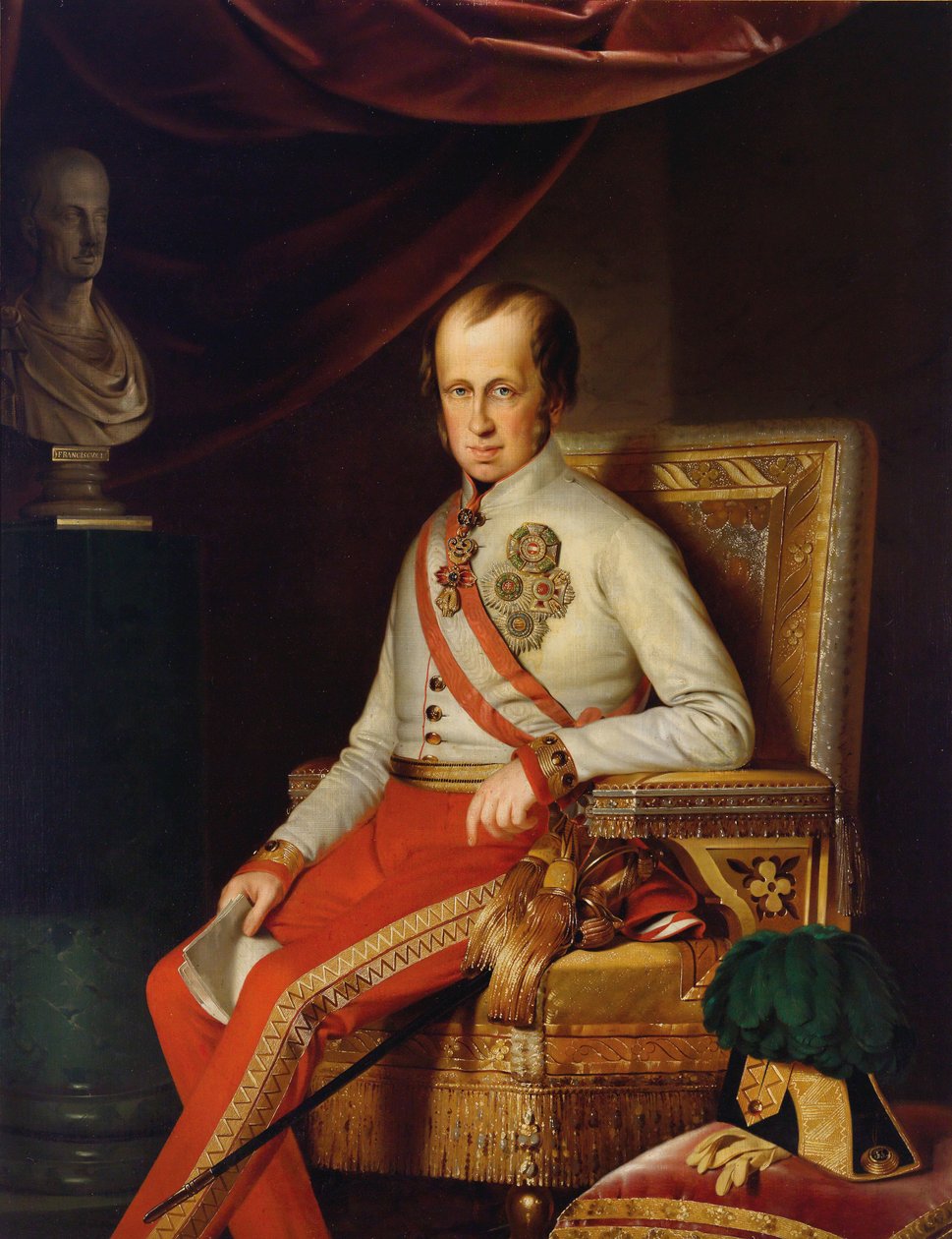 Portret cesarza Ferdynanda I Austriackiego 1793-1875, ok. 1930 r. 1840. autorstwa Unbekannt