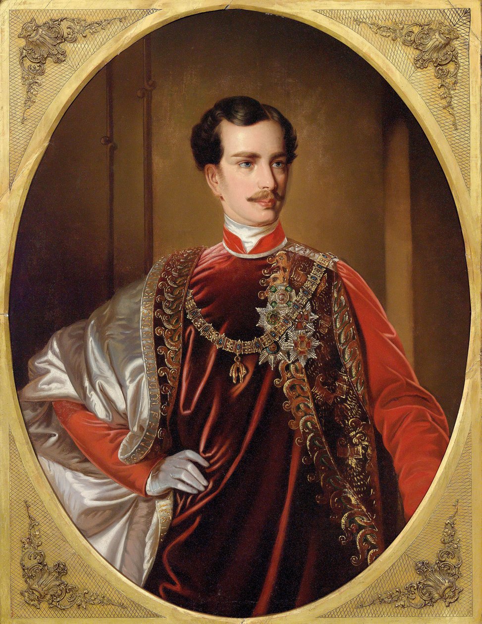 Portret cesarza Franciszka Józefa I Austrii, ok. 1855. autorstwa Unbekannt