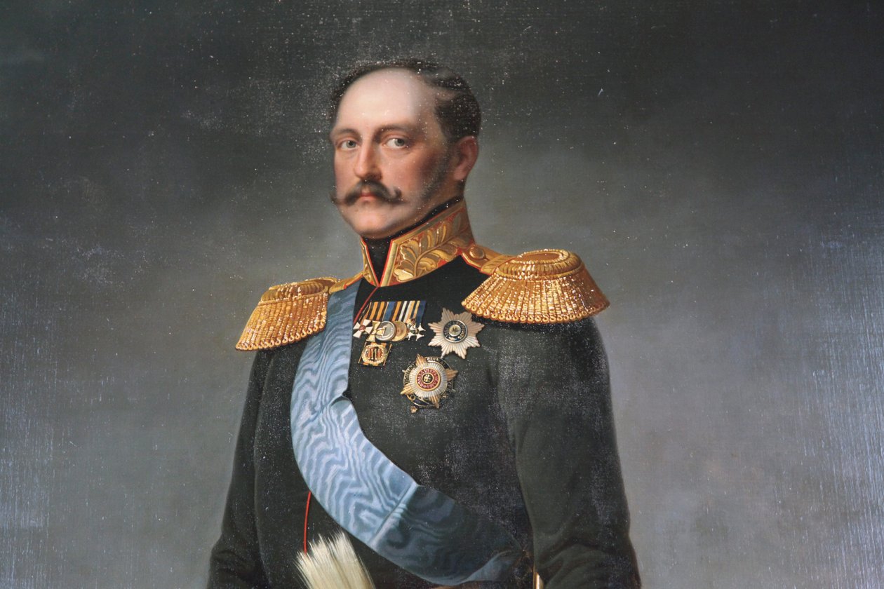 „Portret cesarza Mikołaja I”, połowa XIX wieku autorstwa Unbekannt
