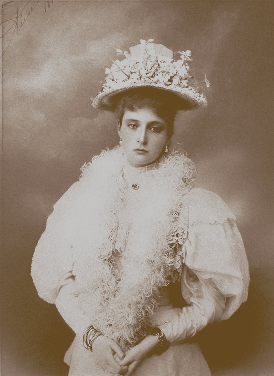 Portret cesarzowej Aleksandry Fiodorowny, żony cara Mikołaja II Rosji 1872-1918 autorstwa Unbekannt