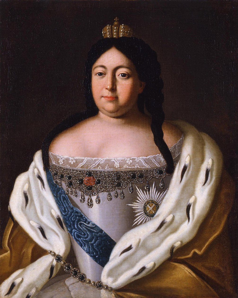 Portret cesarzowej Anny Ioannovny 1693-1740, XVIII wiek autorstwa Unbekannt