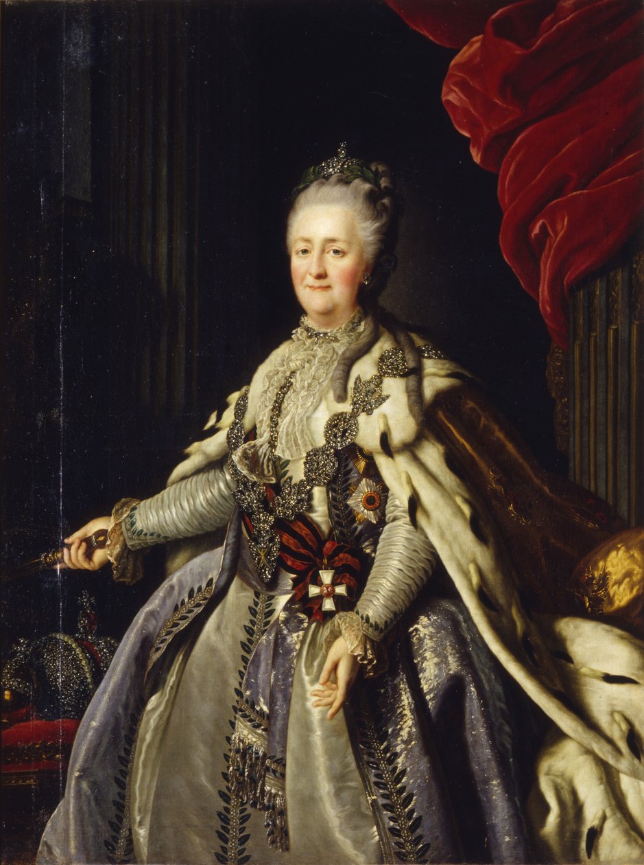 Portret cesarzowej Katarzyny II 1729-1796 autorstwa Unbekannt