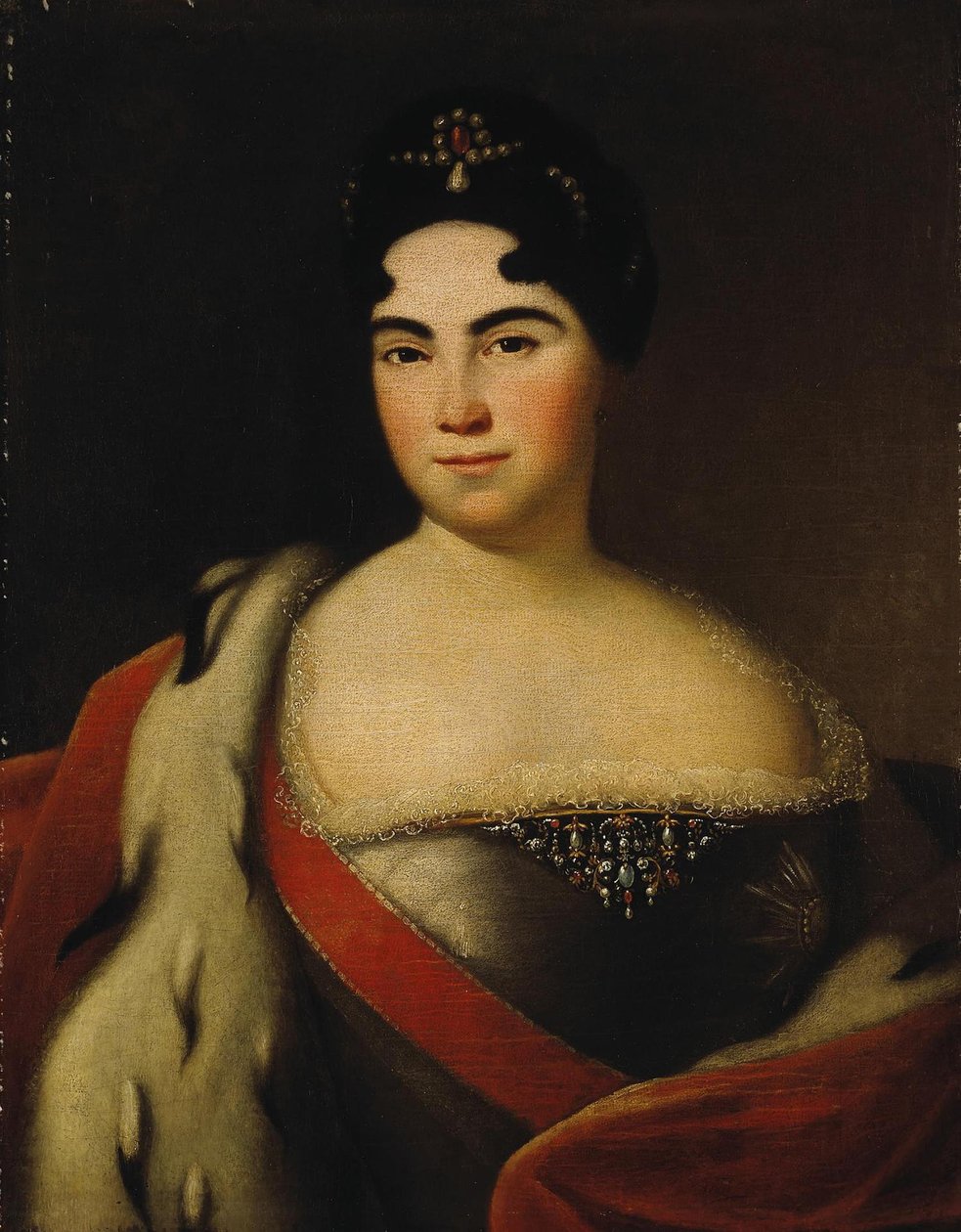 Portret cesarzowej Katarzyny I. 1684-1727, pierwsza tercja XVIII wieku autorstwa Unbekannt