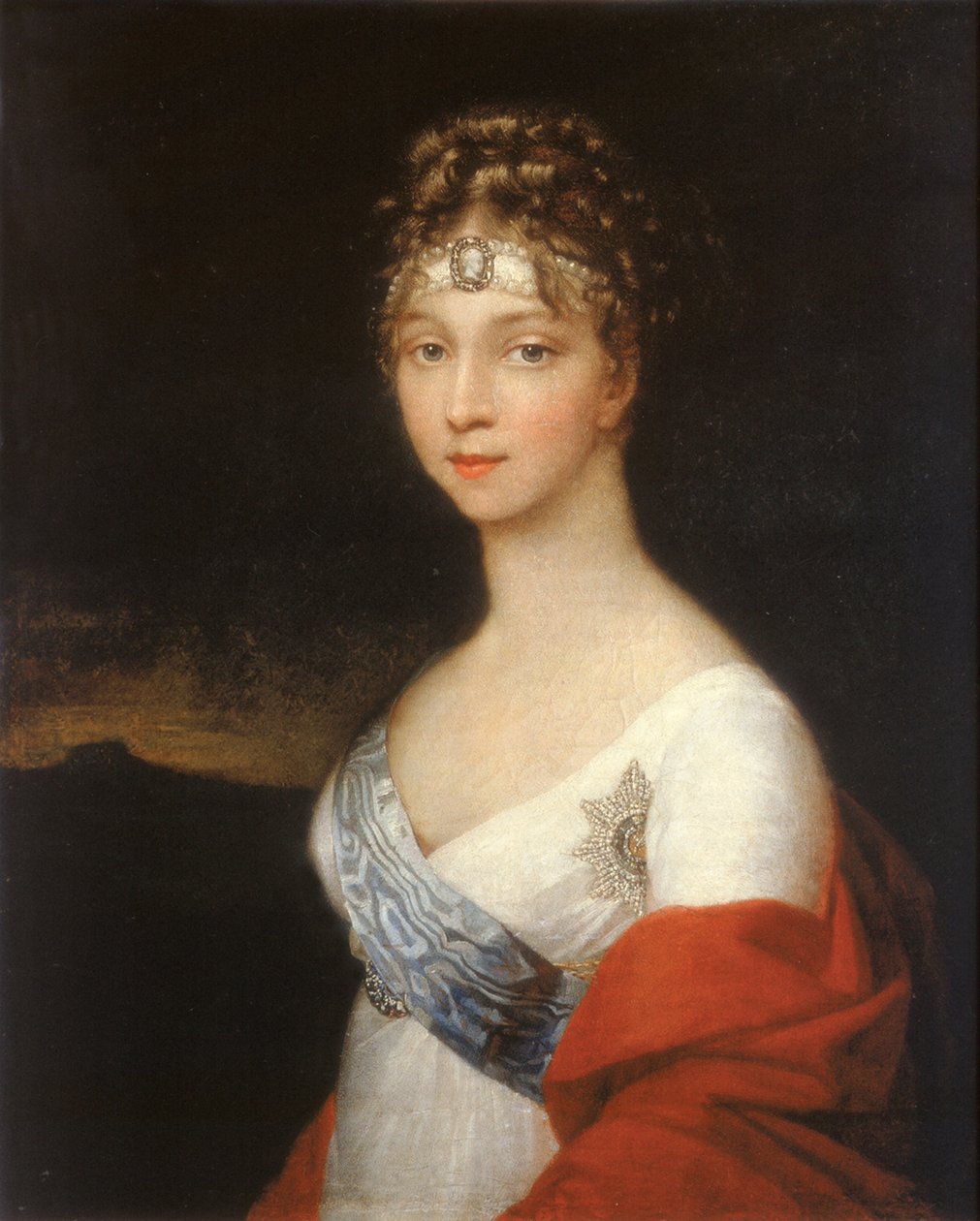 Portret cesarzowej Elżbiety Aleksiejewny, księżniczki Ludwiki Badeńskiej 1779-1826, po 1806 r. autorstwa Unbekannt