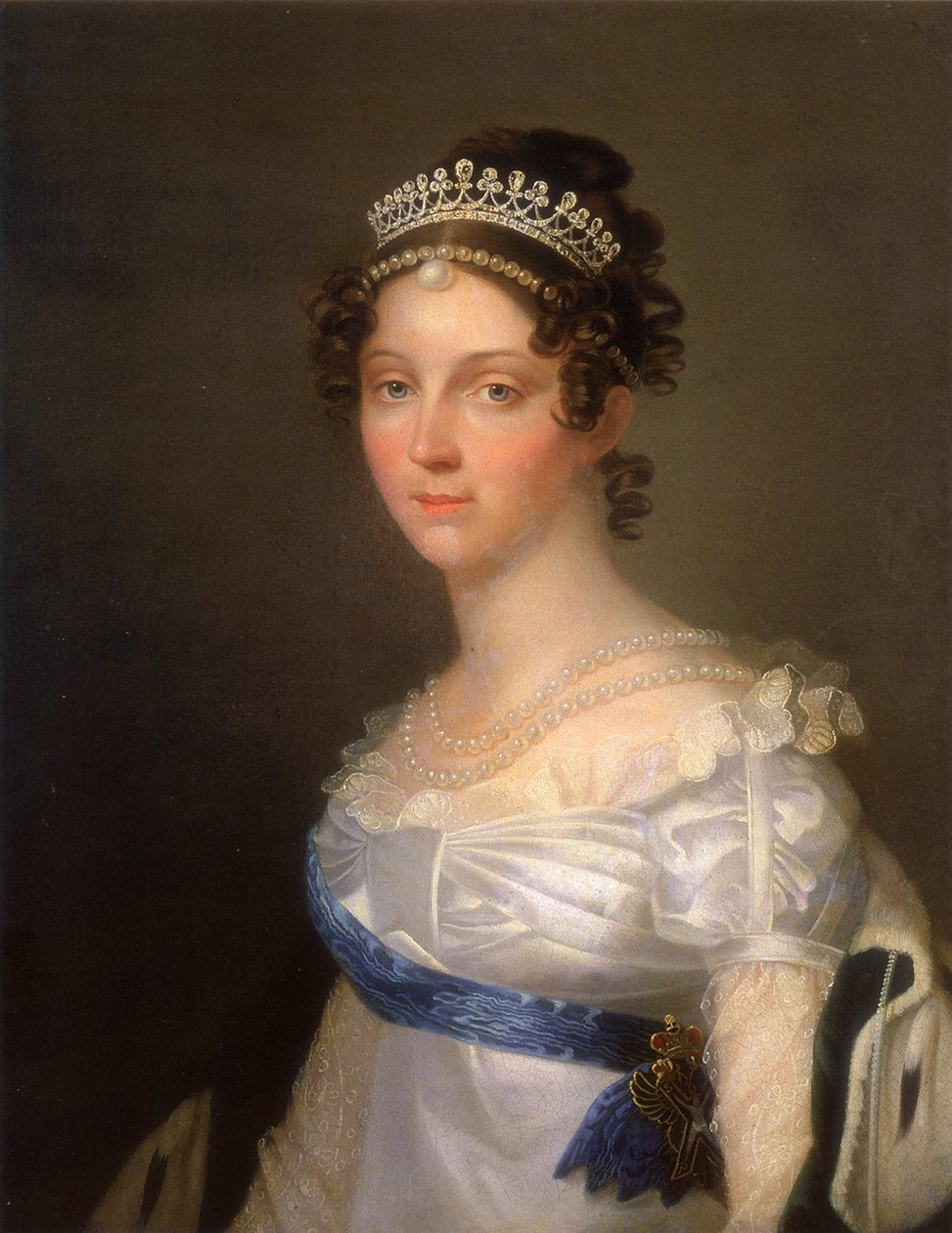 Portret cesarzowej Elżbiety Aleksiejewny, księżniczki Ludwiki Badeńskiej 1779-1826, po 1806 r. autorstwa Unbekannt