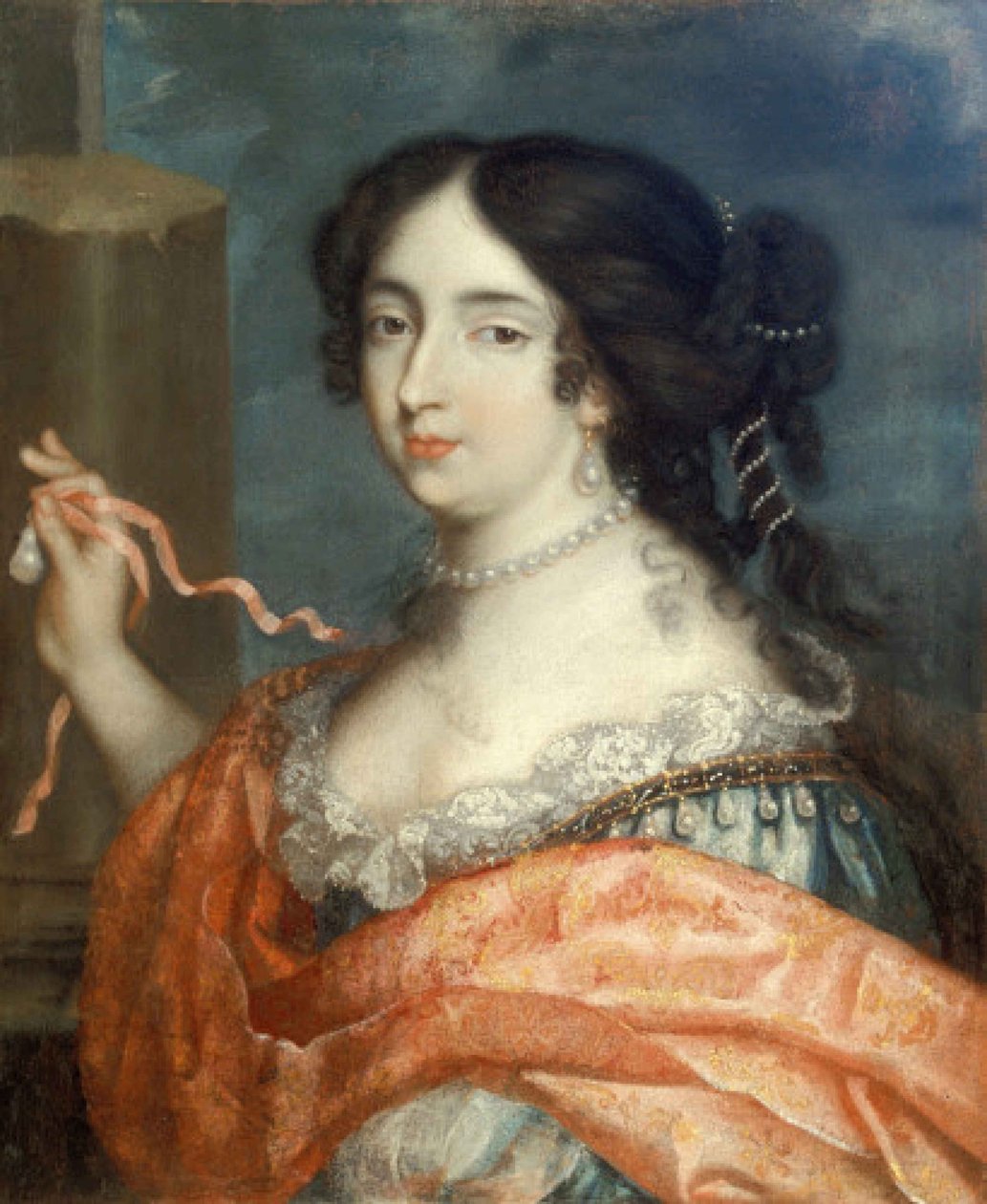 Portret Françoise dAubigné 1635-1719, Madame Scarron, ok. 1930 r. 1670. autorstwa Unbekannt