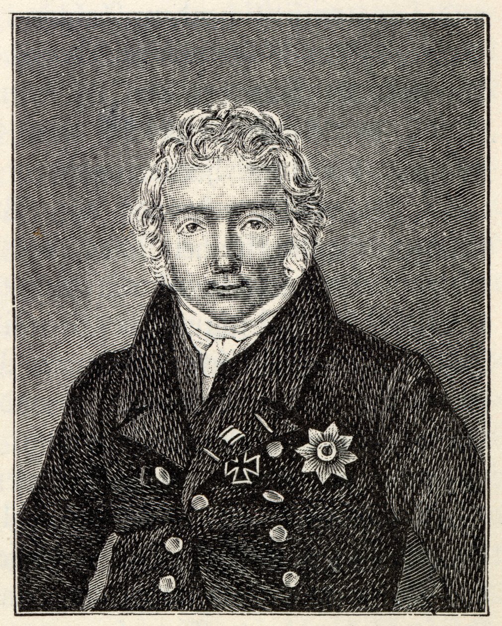 Portret Friedricha von Motza z lat 1775-1830. autorstwa Unbekannt