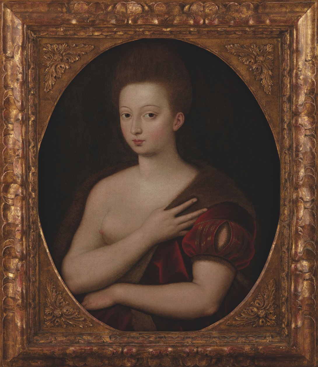 Portret Gabrielle dEstrées 1573-1599, przed 1600 rokiem. autorstwa Unbekannt