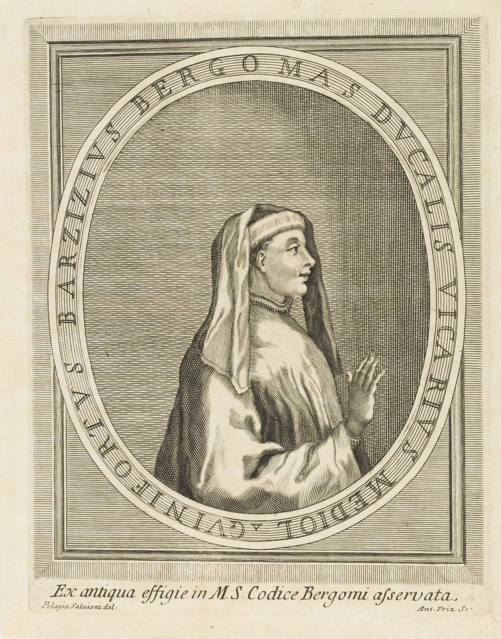 Portret Gasparinusa de Bergamo, 1716-1717. autorstwa Unbekannt