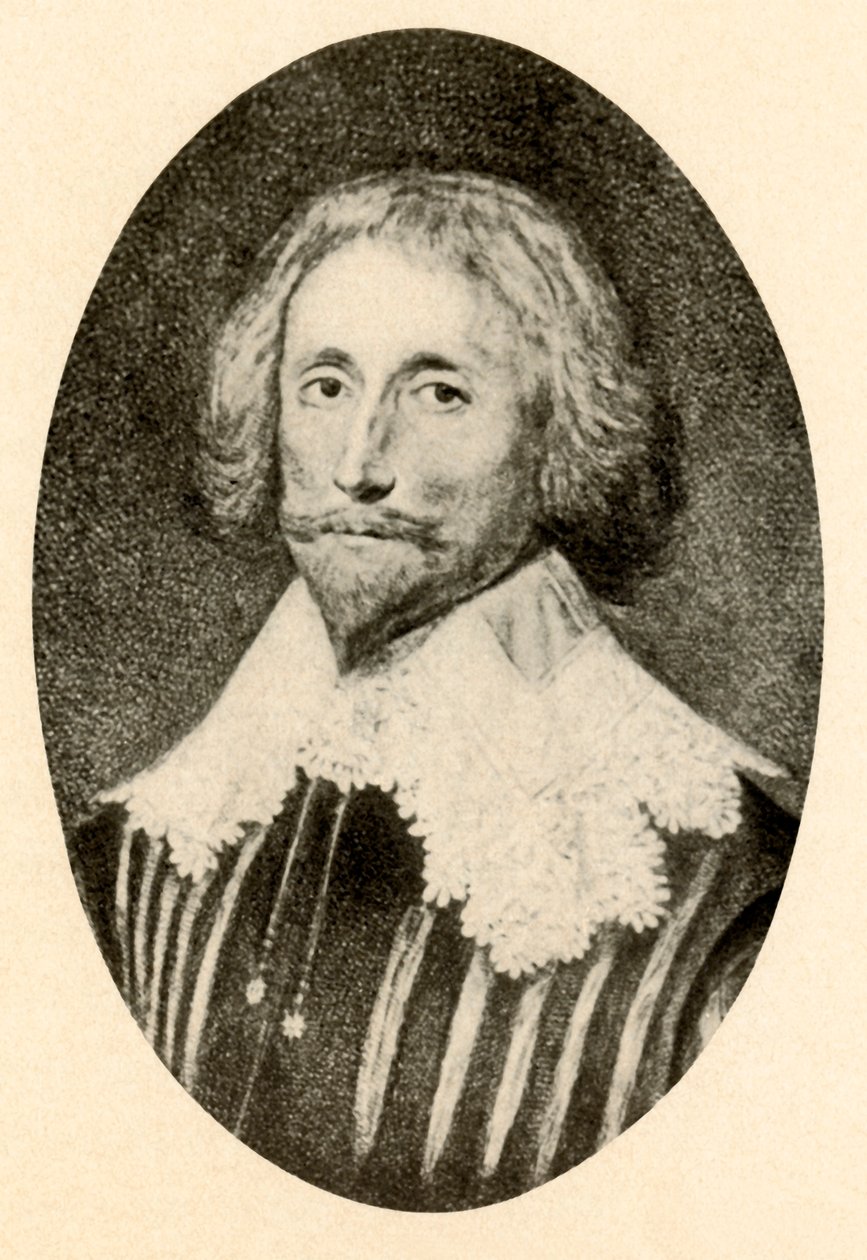 Portret George Sandys, z rozciętym dubletem i kołnierzem Vandyke, c1610-1630, 1937. autorstwa Unbekannt