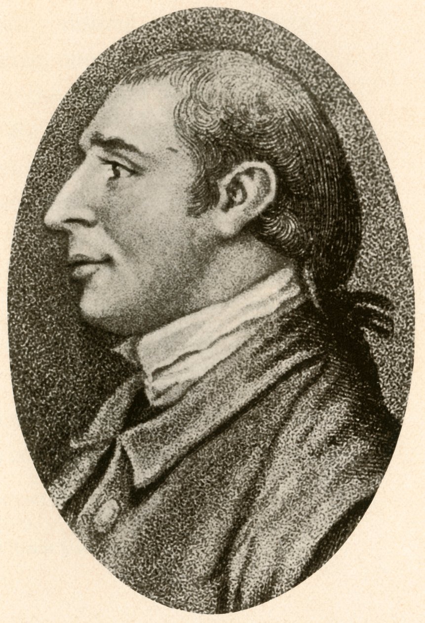 Portret Gouverneur Morris, z gładkimi włosami i warkoczem, c1780, 1937. autorstwa Unbekannt