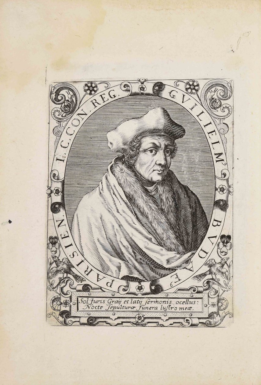 Portret Guillaume Budé 1467-1540, 1627. autorstwa Unbekannt
