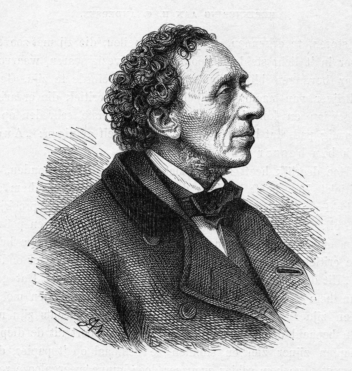 Portret Hansa Christiana Andersena 1805-1875, ok. 1850. autorstwa Unbekannt