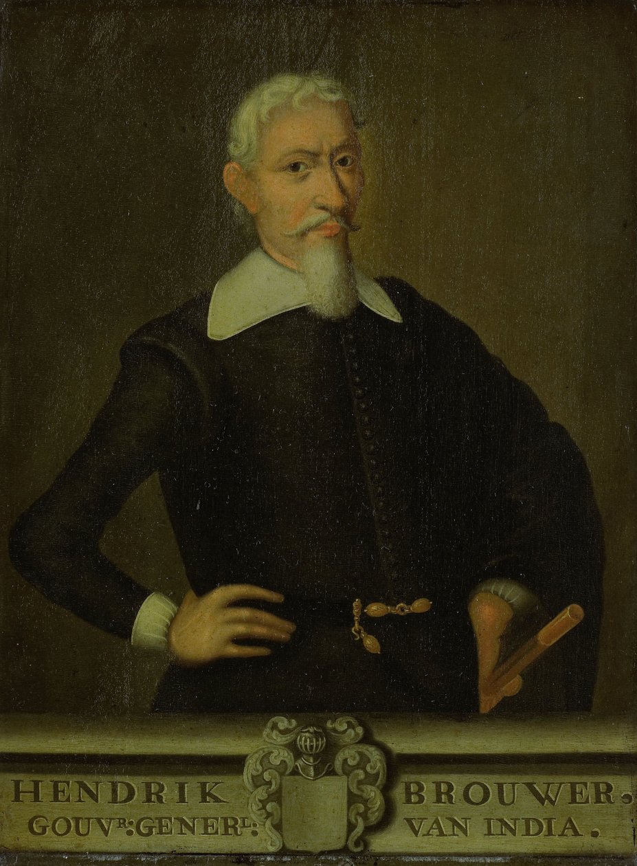 Portret Hendrika Brouwera (1581-1643).  Tytuły alternatywne: Hendrik Brouwer (1581-1643). Generalny Gubernator (1632-36). [1] autorstwa Unbekannt