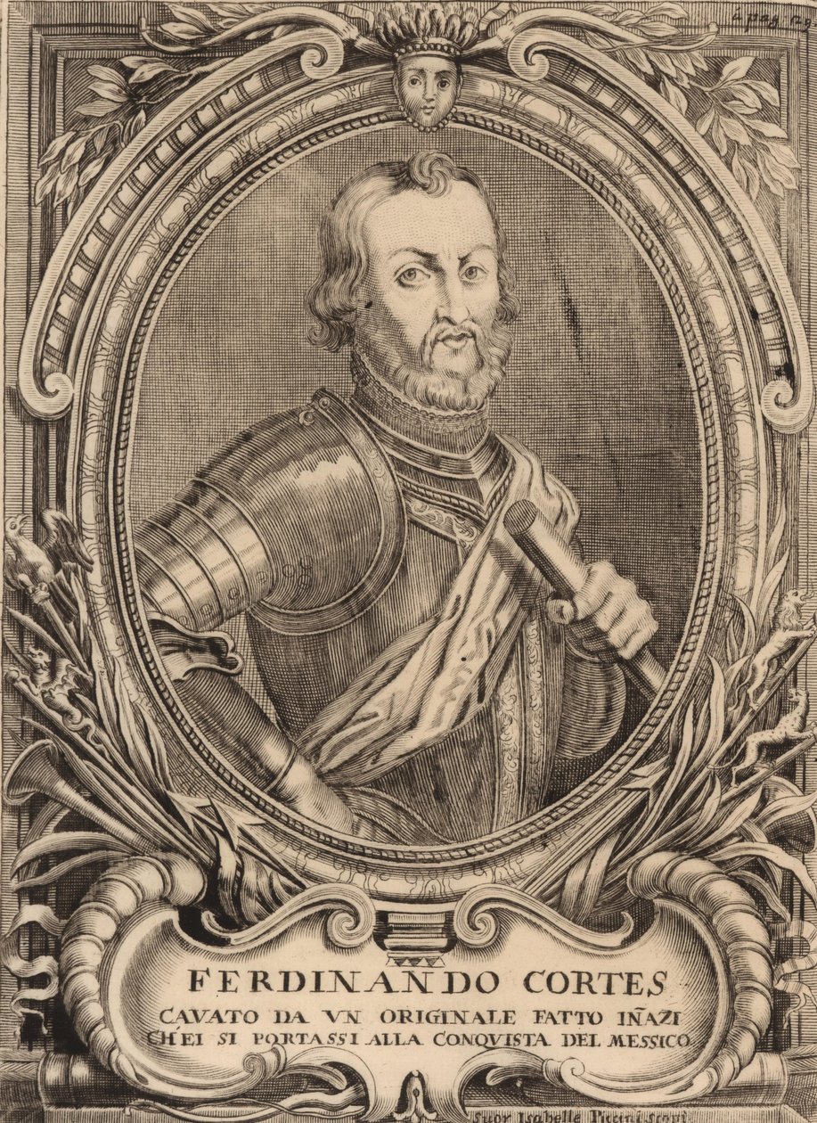 Portret Hernana Cortesa 1485-1547. autorstwa Unbekannt