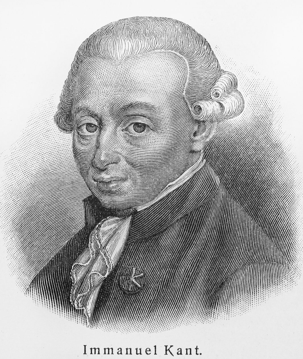 Portret Immanuela Kanta 1724-1804 autorstwa Unbekannt