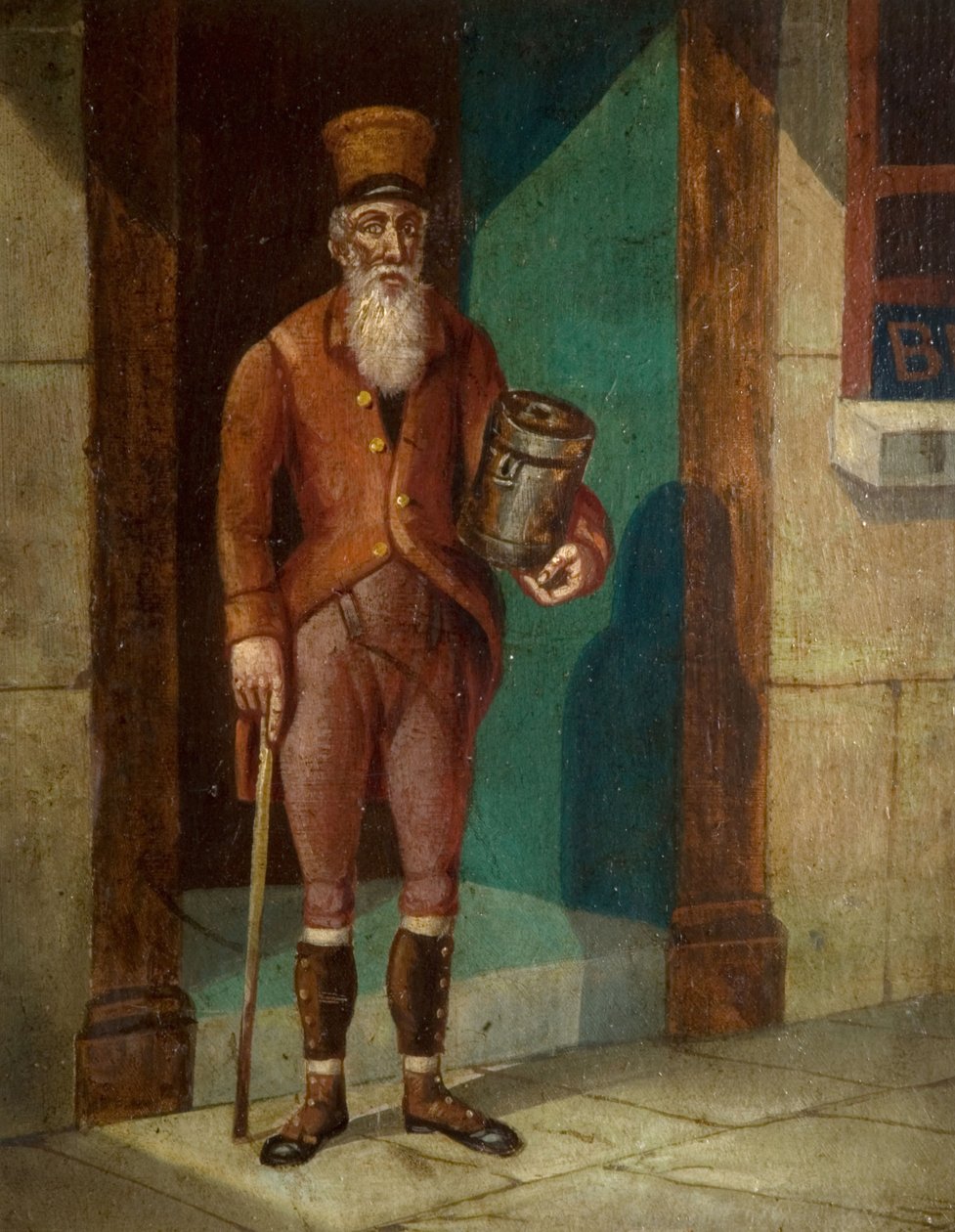 Portret Jamesa Guidneya, znanego jako Jimmy the Rockman, 1782-1866, [bez daty, początek XIX wieku]. autorstwa Unbekannt
