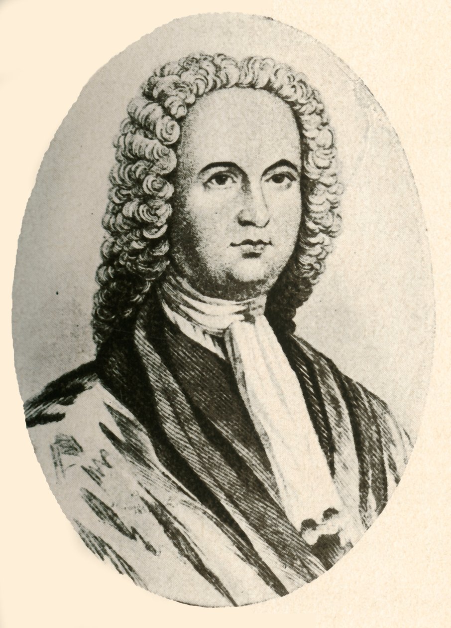 Portret Jamesa Logana w peruce i todze sędziego, noszony w Pensylwanii, 1745, 1937. autorstwa Unbekannt