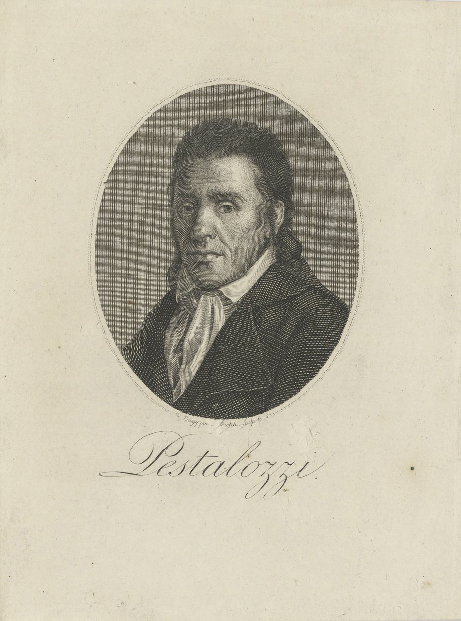 Portret Johanna Heinricha Pestalozziego 1746-1827, 1805. autorstwa Unbekannt