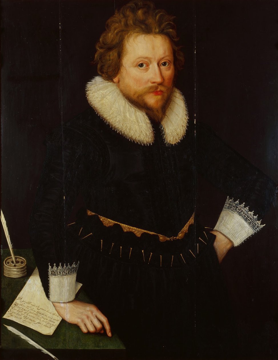 Portret Johna Fletchera 1579-1625, c. 1620 autorstwa Unbekannt