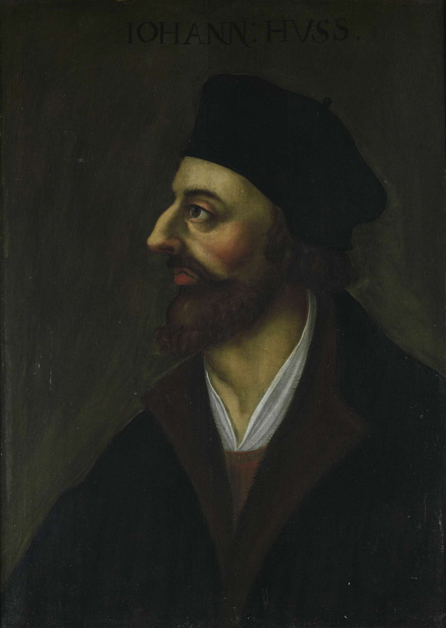 Portret Jana Husa, XVII w. autorstwa Unbekannt