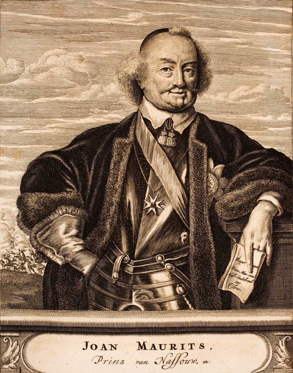 Portret Jana Maurycego, księcia Nassau-Siegen 1604-1679, 1675. autorstwa Unbekannt