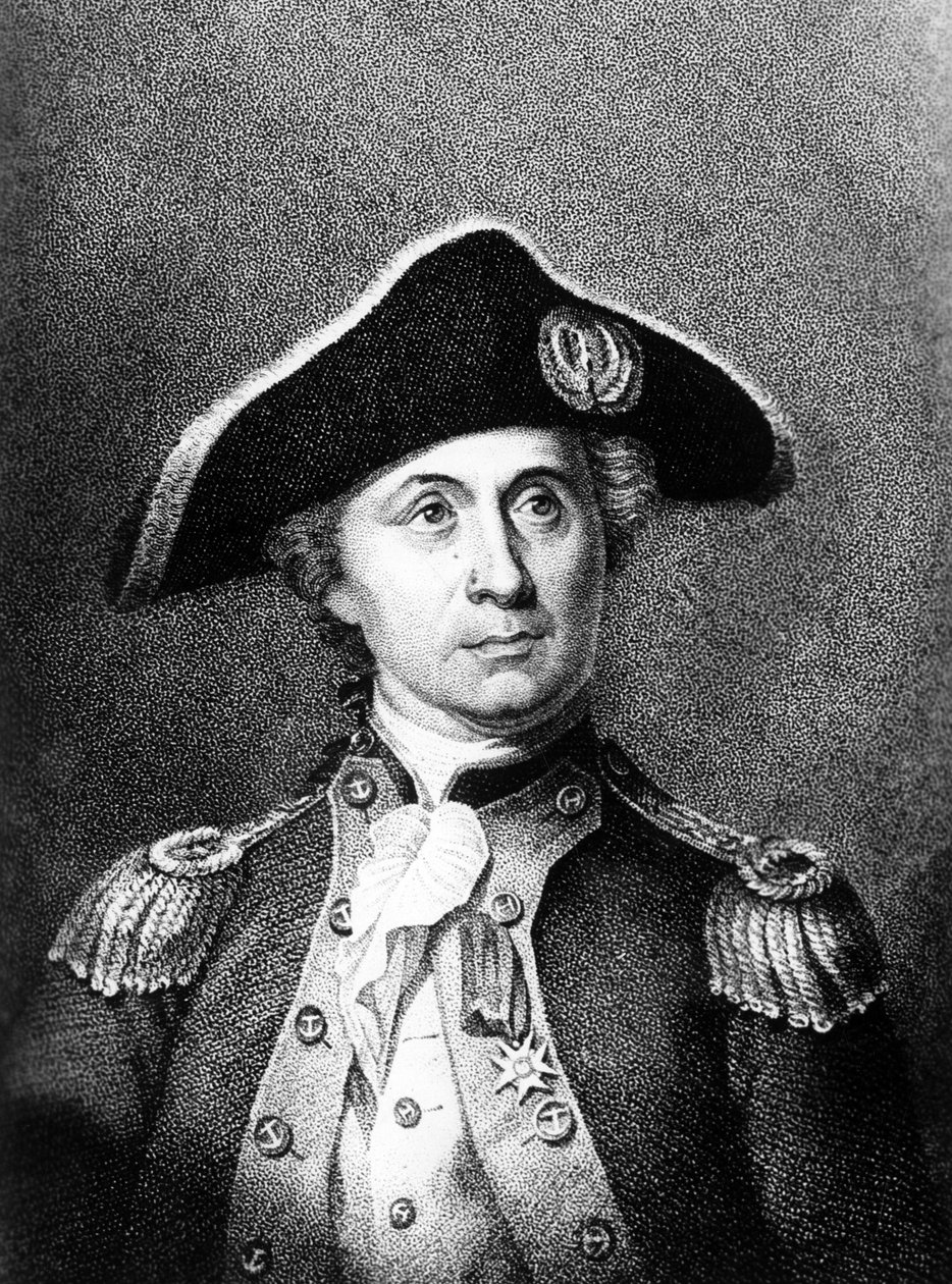 Portret Johna Paula Jonesa (1749-1792), szkockiego marynarza, który brał udział w rewolucji amerykańskiej - Portret Johna Paula Jonesa (1749-1792), szkockiego marynarza, który brał udział w rewolucji amerykańskiej autorstwa Unbekannt