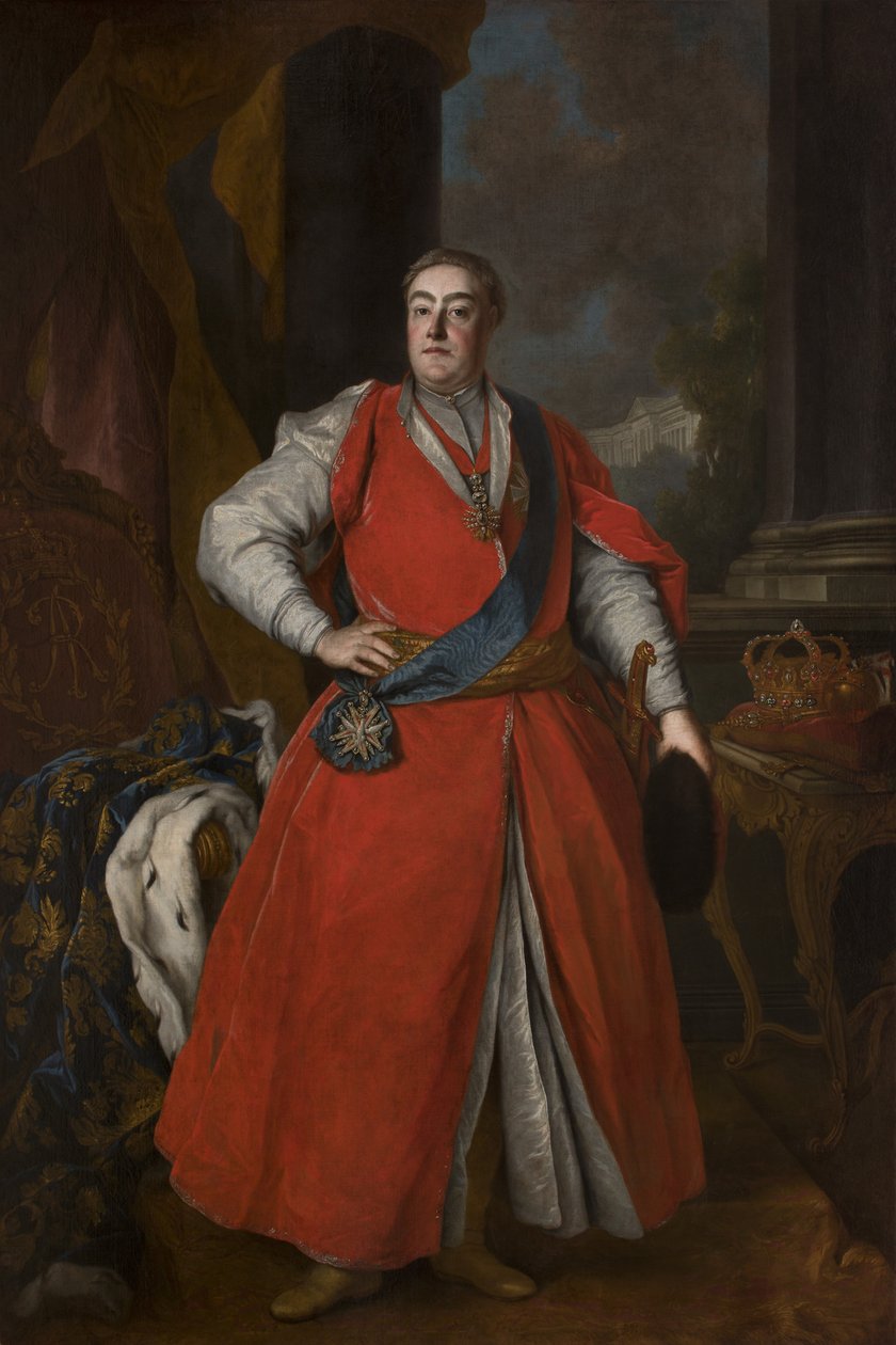 Portret króla Augusta III w stroju polskim, ok. 1737 autorstwa Unbekannt