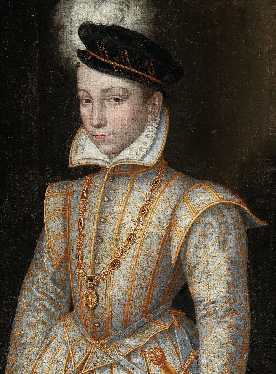 Portret króla Francji Karola IX 1550-1574, c. 1560. autorstwa Unbekannt