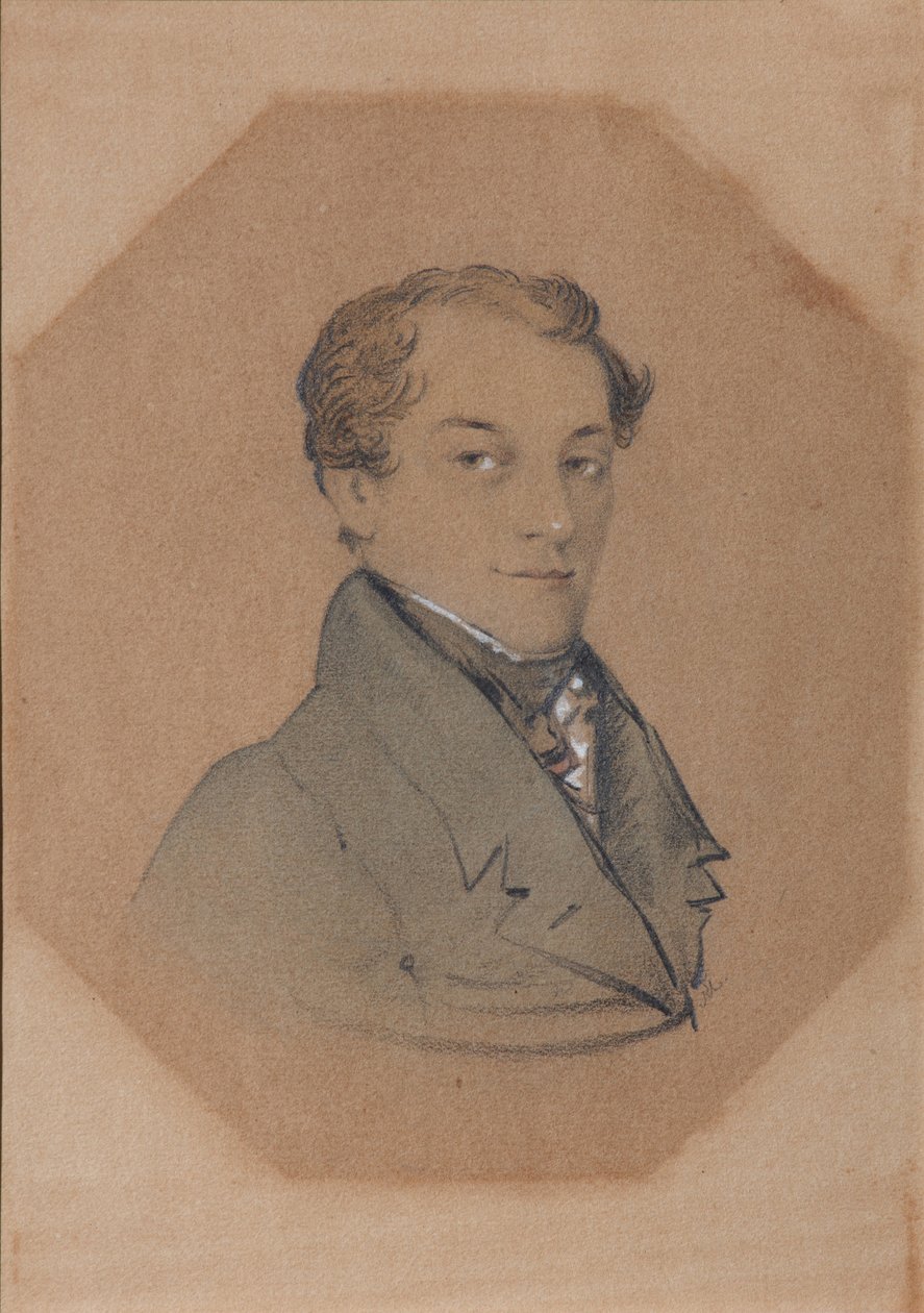 Portret Kondratego Fiodorowicza Rylejewa 1795-1826, I ćw. XIX w. autorstwa Unbekannt
