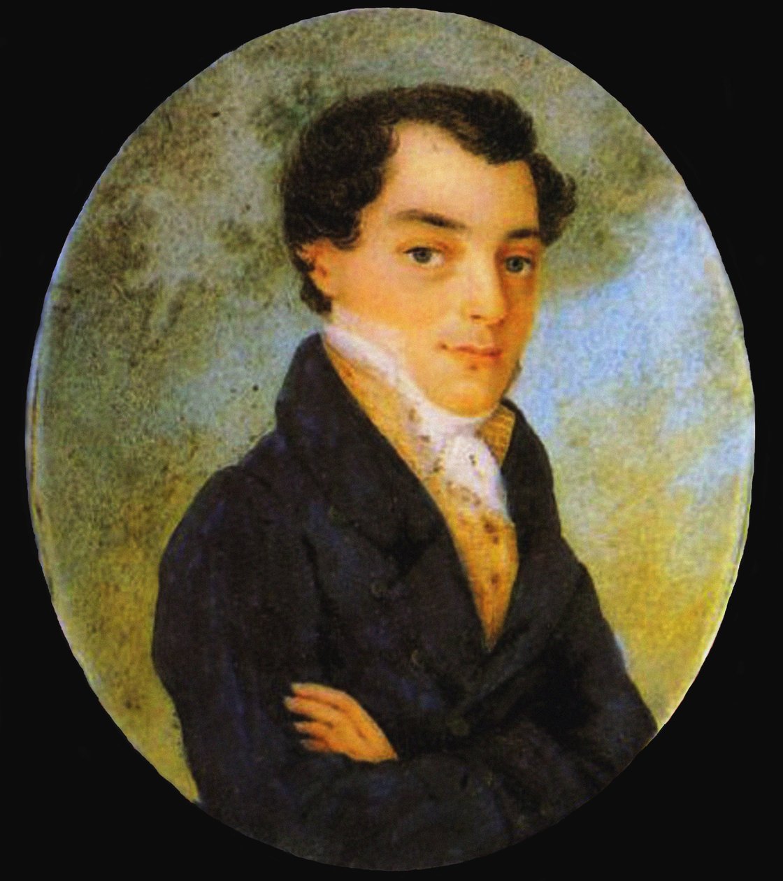 Portret Kondratego Fiodorowicza Rylejewa 1795-1826, po 1826 autorstwa Unbekannt